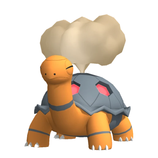 Torkoal, Front, in Pokémon Champions