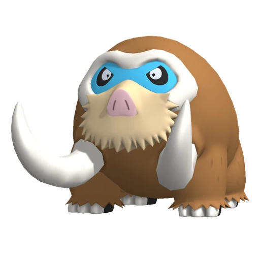 Mamoswine, Front, in Pokémon Champions