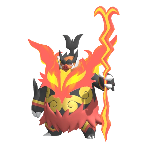 Emboar Mega, Front, in Pokémon Champions