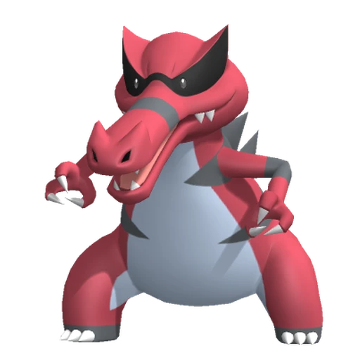 Krookodile, Front, in Pokémon Champions
