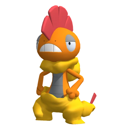 Scrafty, Front, in Pokémon Champions