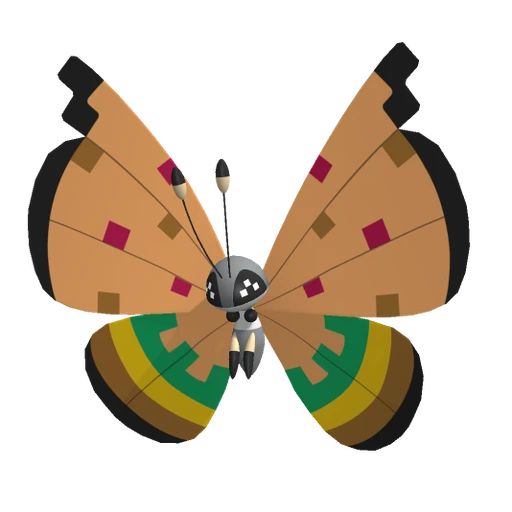 Vivillon High Plains, Front, in Pokémon Champions