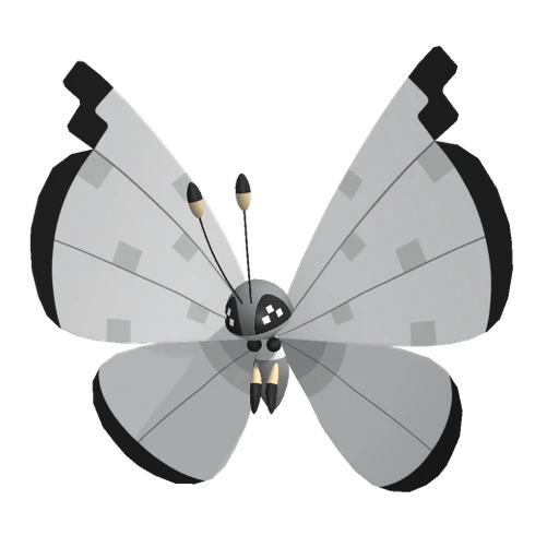 Vivillon Icy Snow, Front, in Pokémon Champions