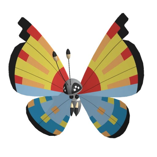 Vivillon Ocean, Front, in Pokémon Champions
