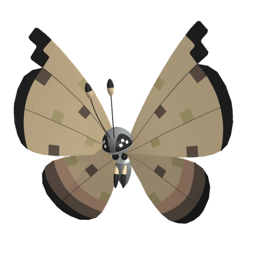 Vivillon Sandstorm, Front, in Pokémon Champions