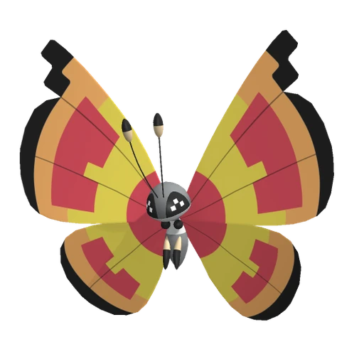 Vivillon Sun, Front, in Pokémon Champions