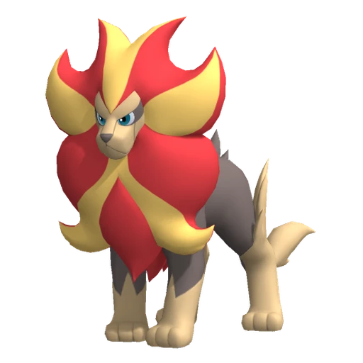 Pyroar, Front, in Pokémon Champions