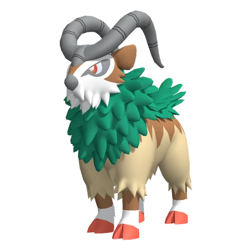 Gogoat, Front, in Pokémon Champions