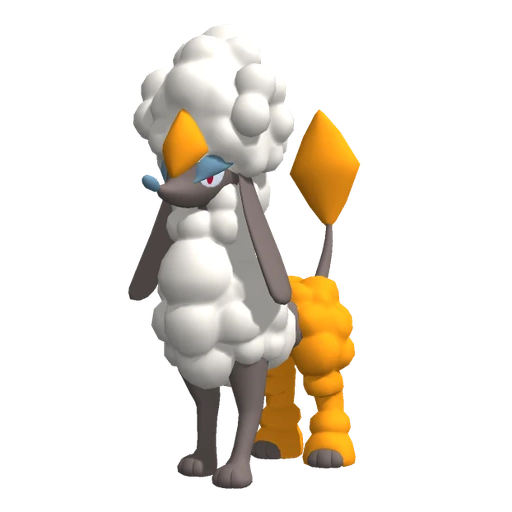 Furfrou Diamond Trim, Front, in Pokémon Champions