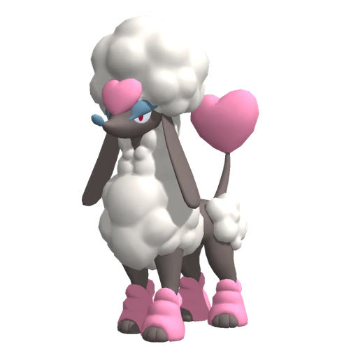 Furfrou Heart Trim, Front, in Pokémon Champions