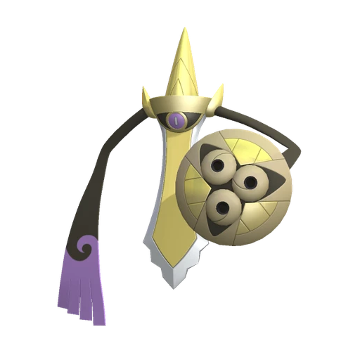 Aegislash Blade Forme, Front, in Pokémon Champions