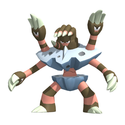 Barbaracle, Front, in Pokémon Champions