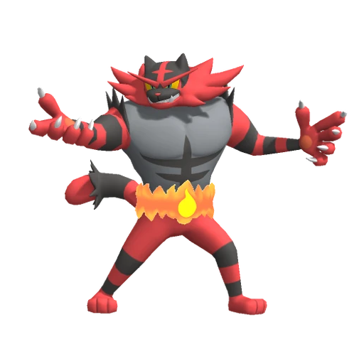 Incineroar, Front, in Pokémon Champions