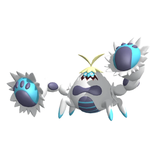 Crabominable, Front, in Pokémon Champions