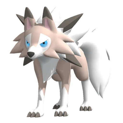 Lycanroc Midday Form, Front, in Pokémon Champions
