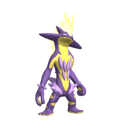 Toxtricity Amped Form, Front, in Pokémon Champions
