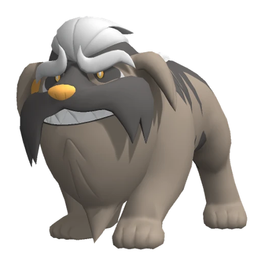 Mabosstiff, Front, in Pokémon Champions