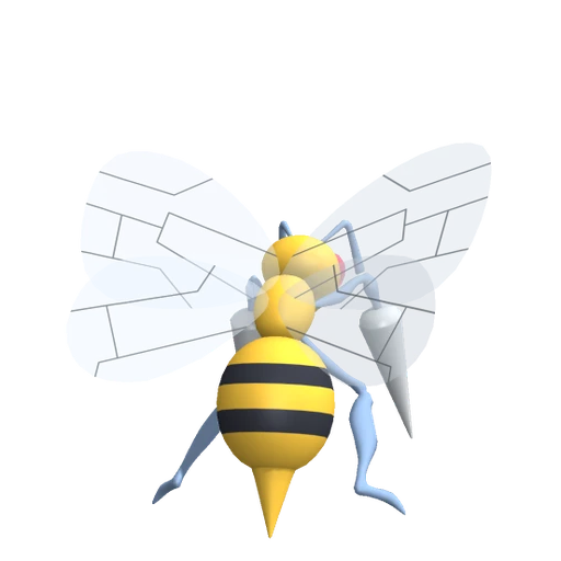 Beedrill, Back, in Pokémon Champions