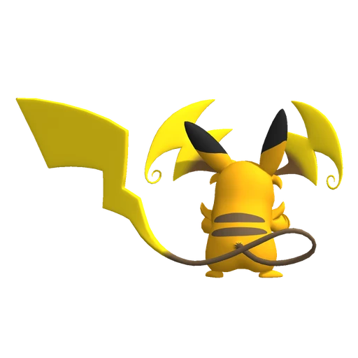 Raichu Mega Y, Back, in Pokémon Champions
