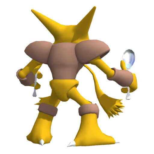 Alakazam, Back, in Pokémon Champions