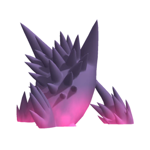 Gengar Mega, Back, in Pokémon Champions