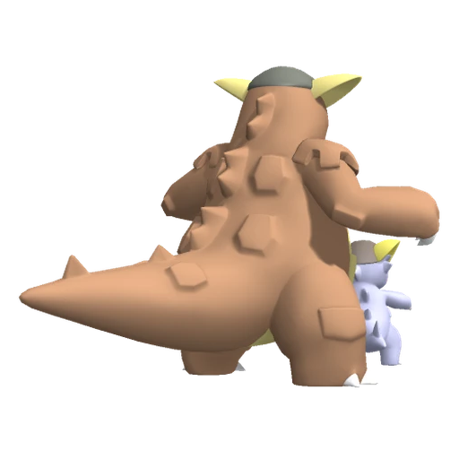Kangaskhan Mega, Back, in Pokémon Champions