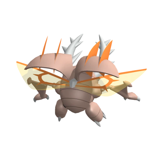 Pinsir Mega, Back, in Pokémon Champions