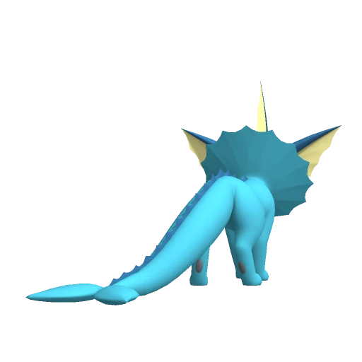 Vaporeon, Back, in Pokémon Champions
