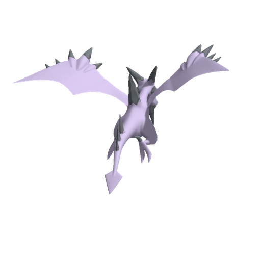 Aerodactyl Mega, Back, in Pokémon Champions