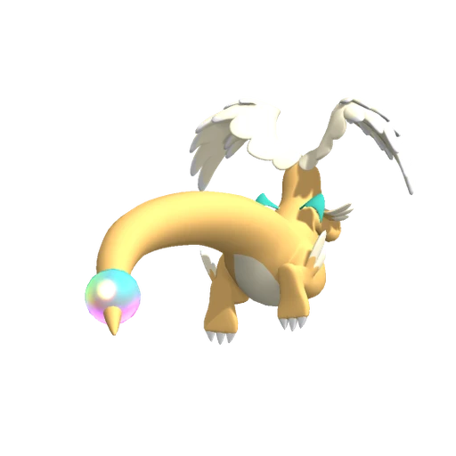 Dragonite Mega, Back, in Pokémon Champions