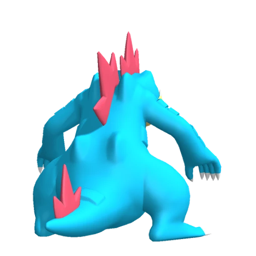 Feraligatr, Back, in Pokémon Champions