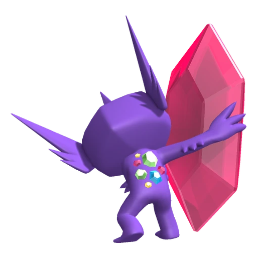 Sableye Mega, Back, in Pokémon Champions