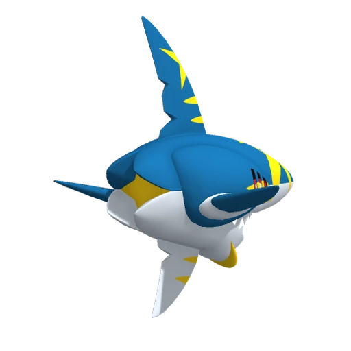 Sharpedo Mega, Back, in Pokémon Champions