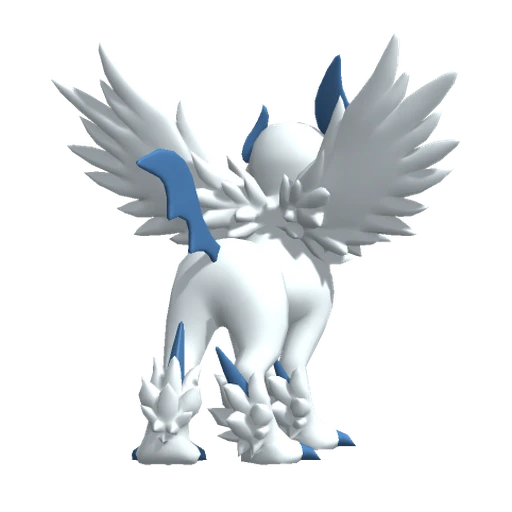 Absol Mega, Back, in Pokémon Champions