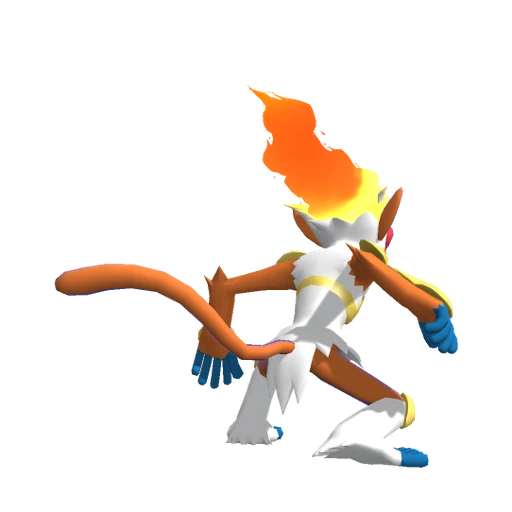 Infernape, Back, in Pokémon Champions