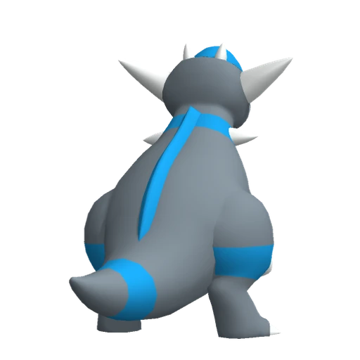Rampardos, Back, in Pokémon Champions