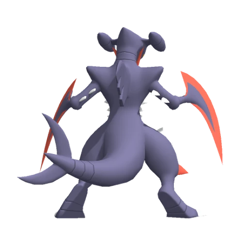Garchomp Mega, Back, in Pokémon Champions