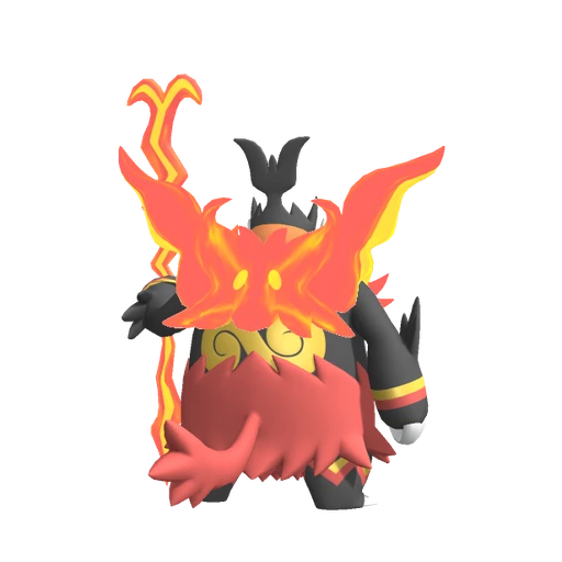 Emboar Mega, Back, in Pokémon Champions