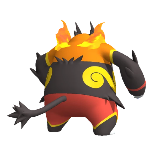 Emboar, Back, in Pokémon Champions