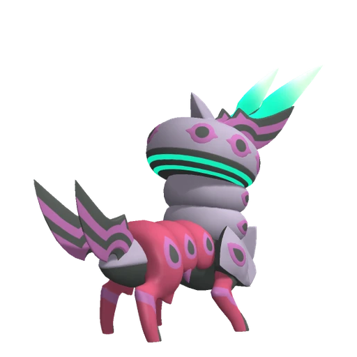 Scolipede Mega, Back, in Pokémon Champions