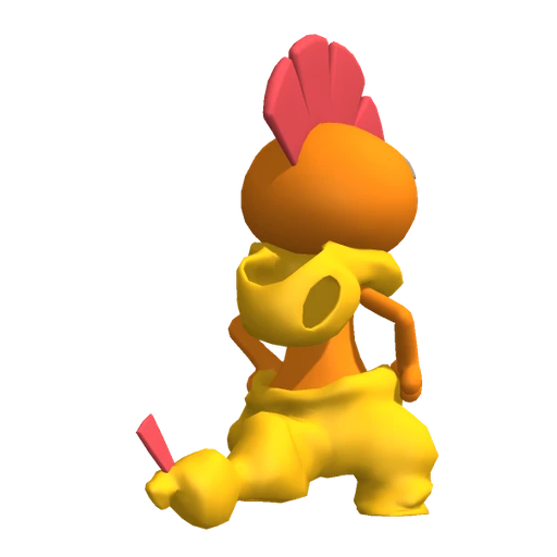 Scrafty, Back, in Pokémon Champions