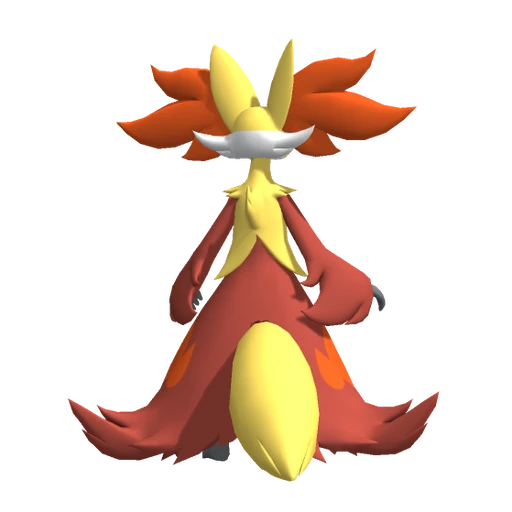 Delphox, Back, in Pokémon Champions