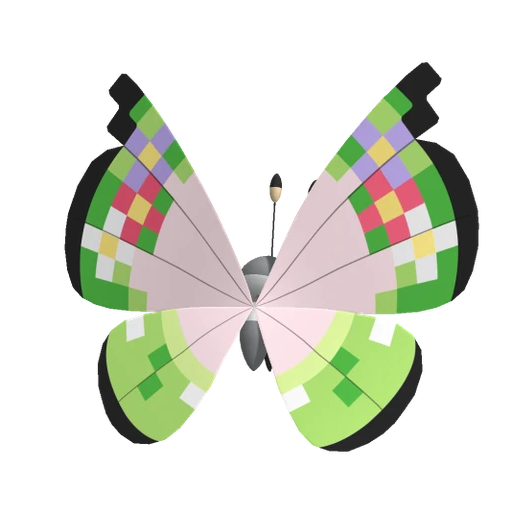 Vivillon Fancy, Back, in Pokémon Champions