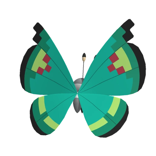 Vivillon Garden, Back, in Pokémon Champions