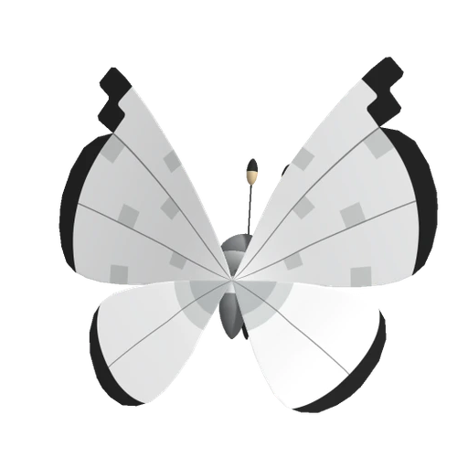 Vivillon Icy Snow, Back, in Pokémon Champions