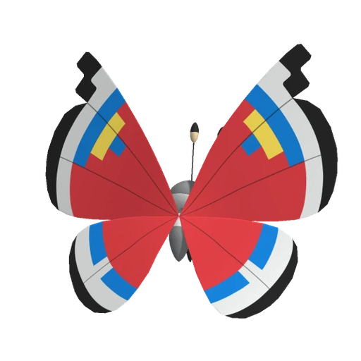 Vivillon Modern, Back, in Pokémon Champions