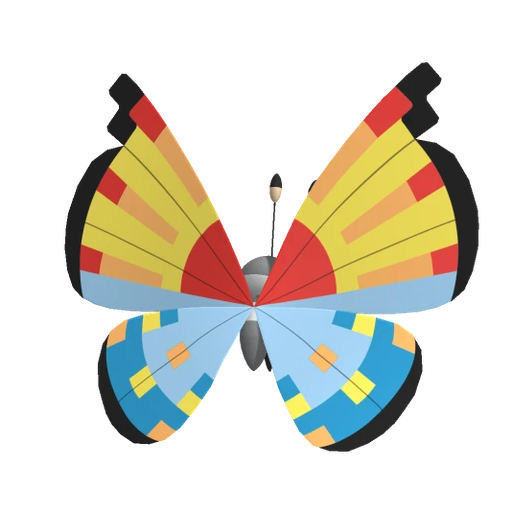 Vivillon Ocean, Back, in Pokémon Champions