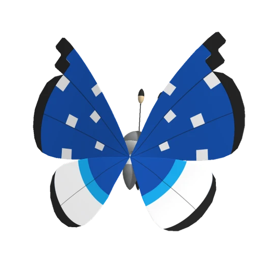 Vivillon Polar, Back, in Pokémon Champions