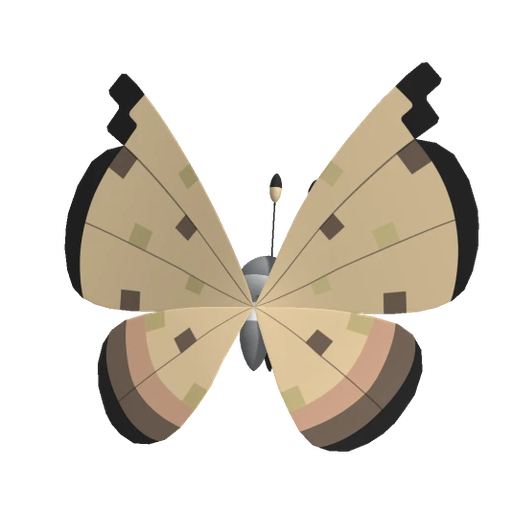 Vivillon Sandstorm, Back, in Pokémon Champions