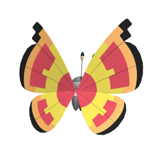 Vivillon Sun, Back, in Pokémon Champions